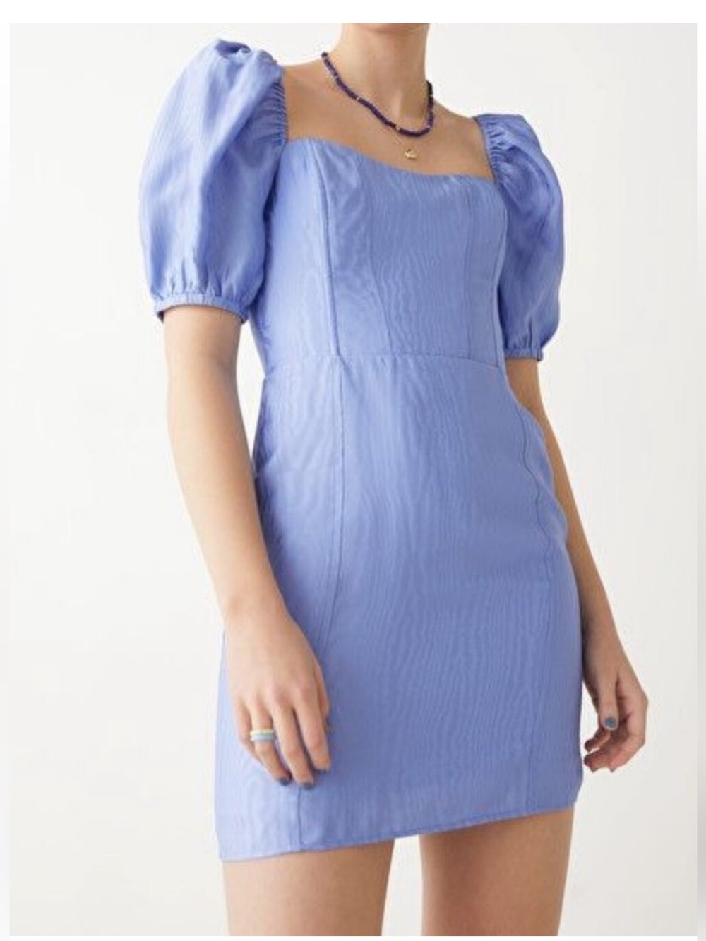 & Other Stories Puff Sleeve Mini Dress